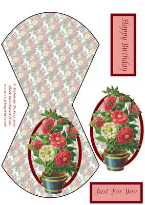 Stunning Floral Arrangement Wobble Card