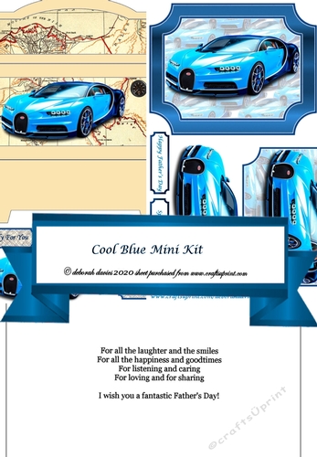 Cool Blue Car Mini Kit