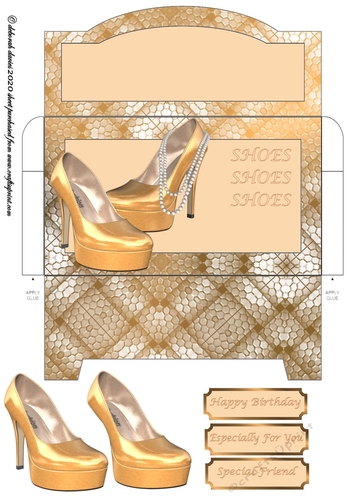 Copper Heels & Pearls Money Wallet