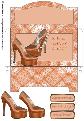 Rust Heels & Pearls Money Wallet