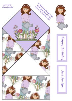 Nanna's Garden Helper Diamond Top Card
