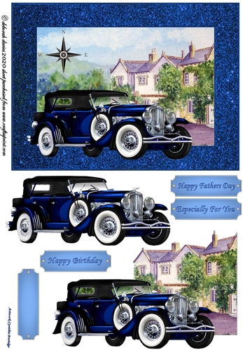 Bright Blue Vintage