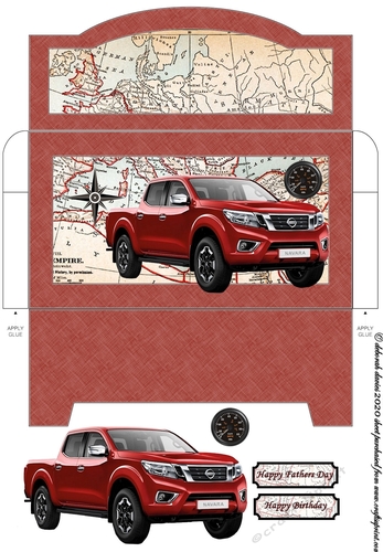 Dads Pickup Truck Money Wallet