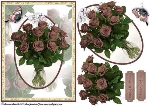 Coffee Floral Vase