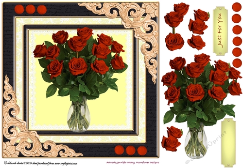 Lace Framed Roses 2
