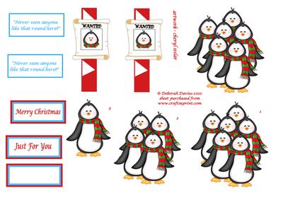 Wanted Penguin Theatre Fold Card P.2