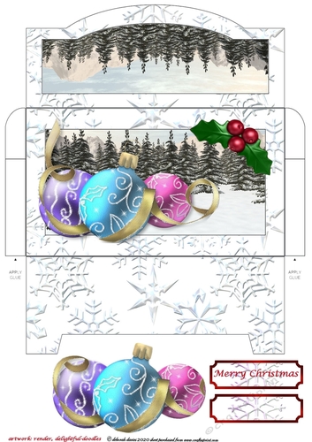 Winter Baubles Money Wallet