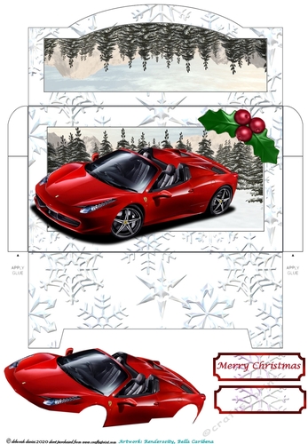 Christmas Ferrari Money Pocket