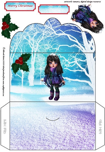 Winter Skater Money Wallet