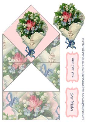 Floral Bouquet Springy Card