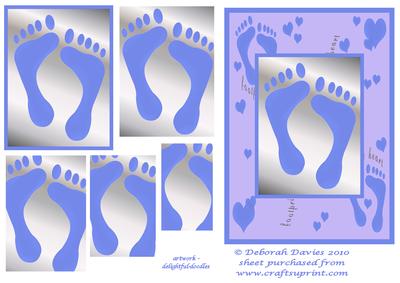 New Baby Boy Feet Pyramid