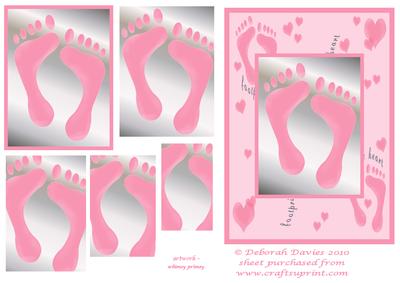 New Baby Girl Feet Pyramids
