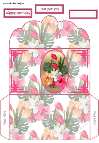 Tropical Florals Money Wallet