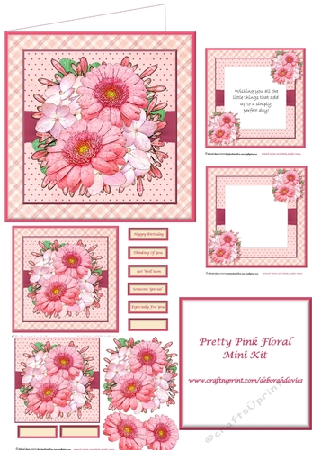 Pretty Pink Floral Mini Kit