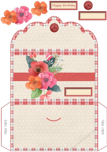 Floral Cluster Money Wallet