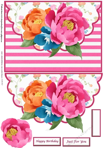 Mixed Floral Envelope Card
