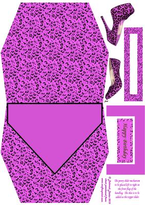 Lilac Hadbag Penny Slider Card