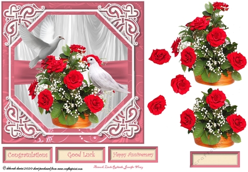 Floral Doves