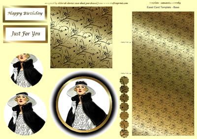 Portrait of Elegance Easel Card
