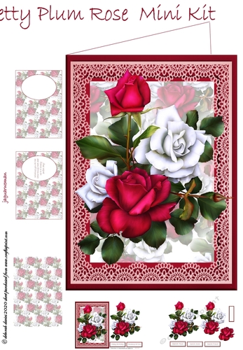 Pretty Plum Rose Mini Kit 