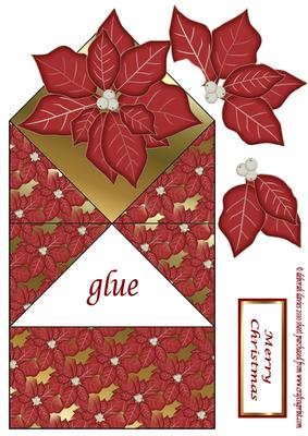 Poinsettia Diamond Top