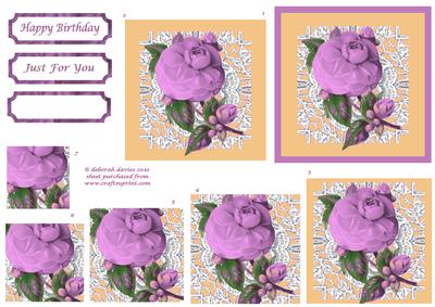 Lilac Floral on Lace