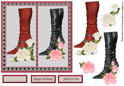 Floral Boots
