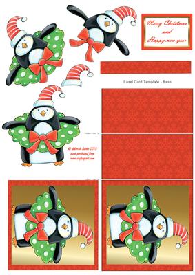 Penguin Easel Card