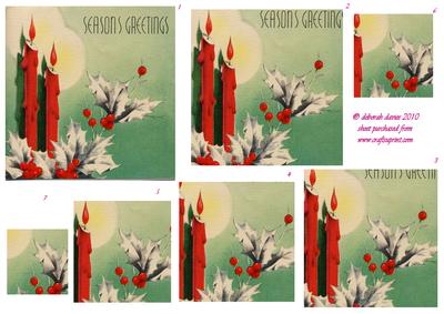 Vintage Christmas Candles
