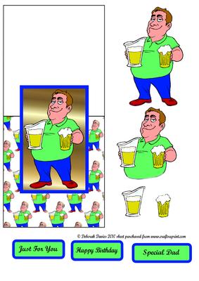 Beer Man Over the Edge