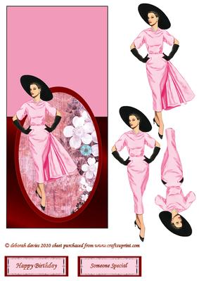 Elegant Lady in Pink on Over the Edge