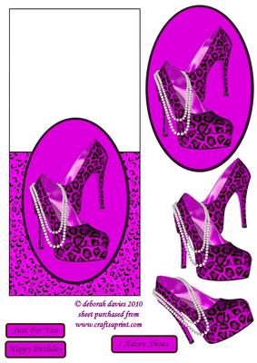 Shoes to Die Die for in Pink Over Edge