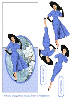 Elegant Lady in Blue on Over the Edge