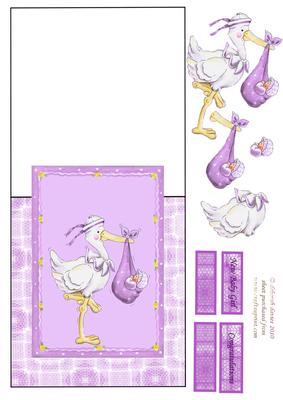 Lilac New Baby Over the Edge