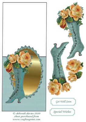 Floral Boot Over the Edge