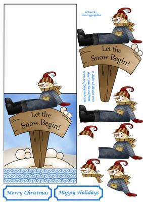 Lazy Snowman Over the Edge