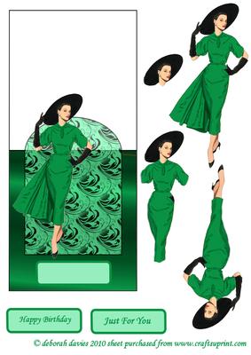 Elegant Lady in Green on Over the Edge
