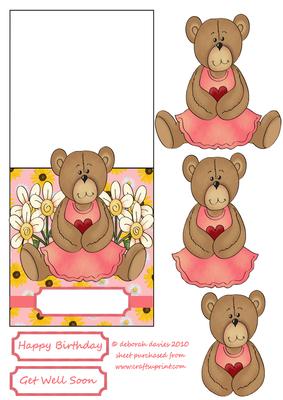 Floral Ted Over the Edge