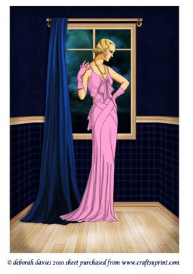 Art Deco Pink Lady