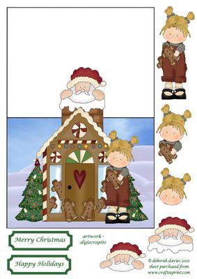 Santa Stuck in the Chimney Over the Edge