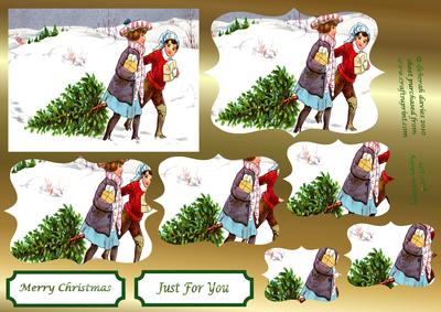 Children with a Christmas Tree