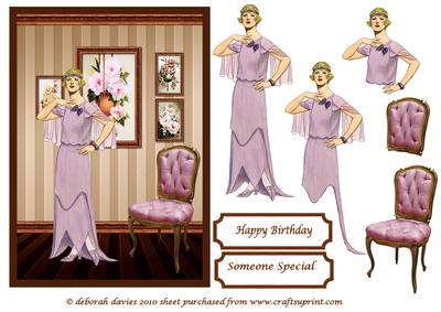 Deco Lady in the Parlour