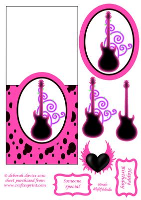 Girly Guitar Over the Edge