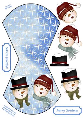 Snowman Brothers Wobble Card