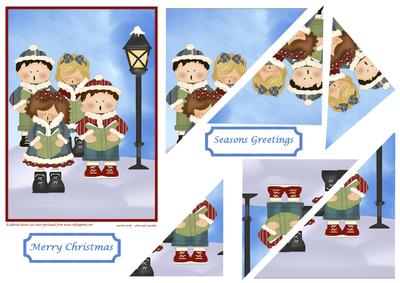 Christmas Carolers Corner Pyramage