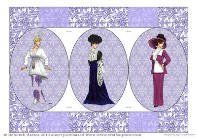 Christmas Ladies Tri-shutter Card Page 1