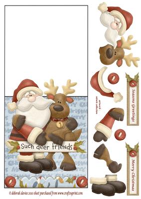 Santa and His Deer Mate