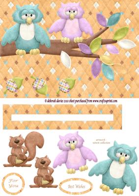 Owl Friends Penny Slider