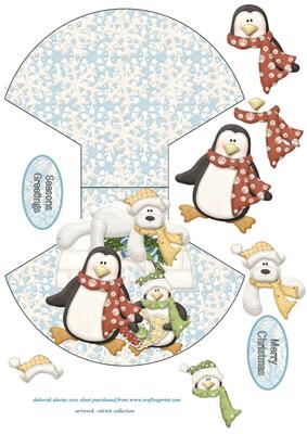 Polar Bear and Friends Rocker Card