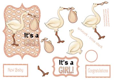 Its a Girl Quick Card